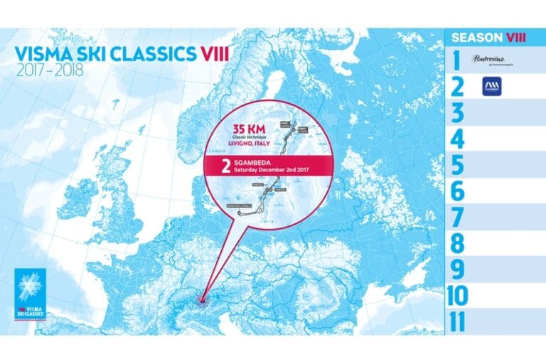 Sgambeda är andra deltävlingen i Ski Classics