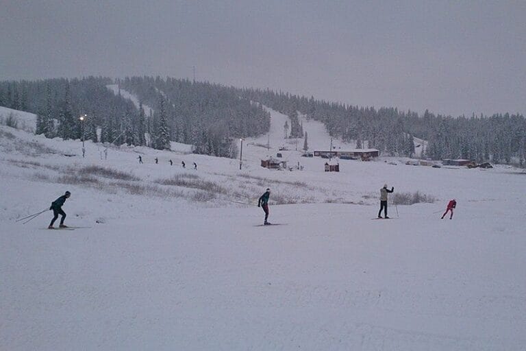 18 kilometer skidspår i Gällivare!