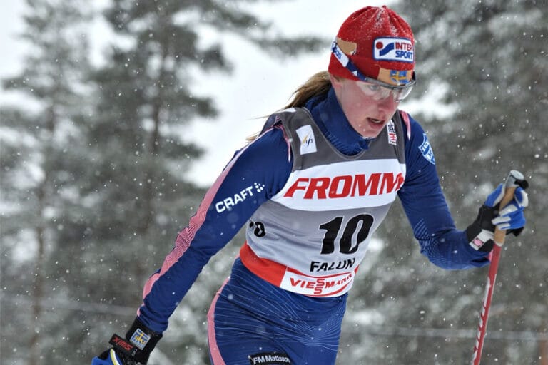 Sofia och Anders trängde sig in bland alla norskar