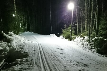 En kilometer spår i Mullsjö