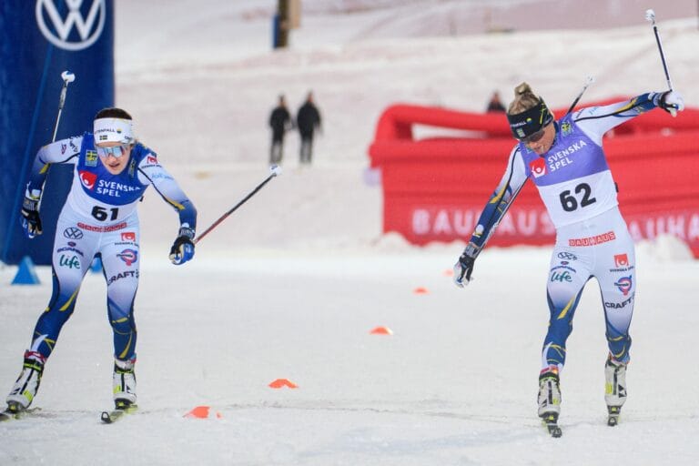Ebba Andersson tiondelen före Frida Karlsson