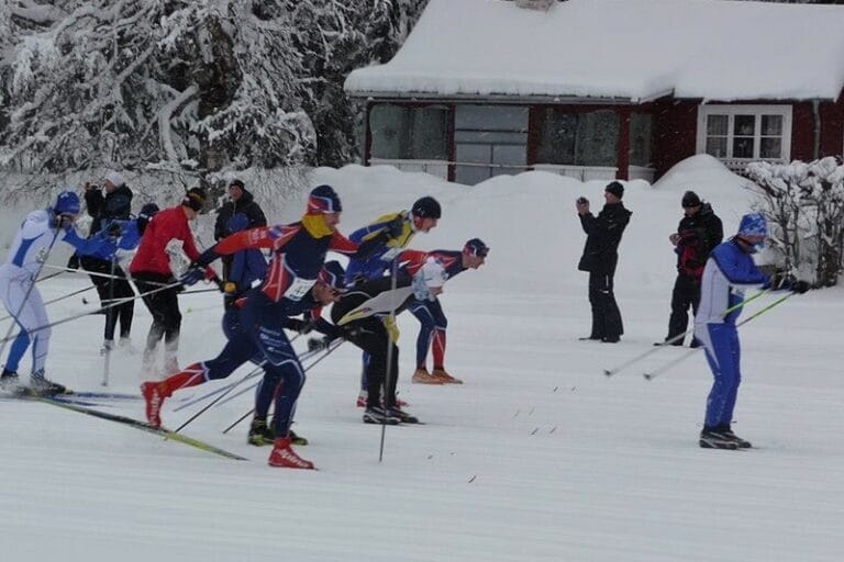 Bollegården mål för Hälsingeleden på Skidor