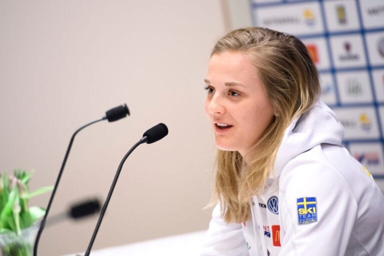 Tävlingssugen Stina Nilsson i Falun