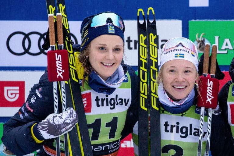 Sveriges lag till sprintstafetten i Planica