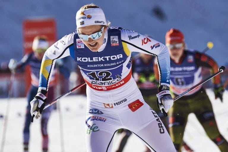 Bilder från svenska sprintsuccén i Planica
