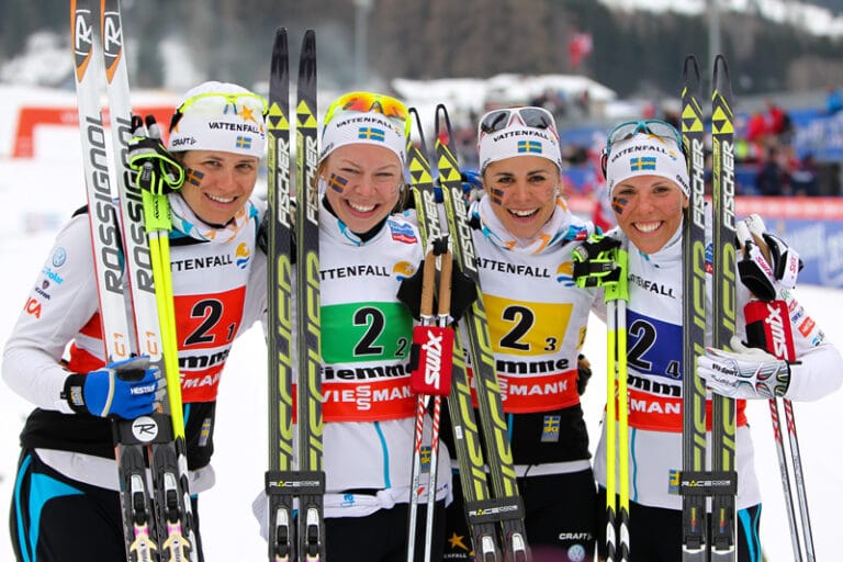 Stafettsilver efter stark svensk insats