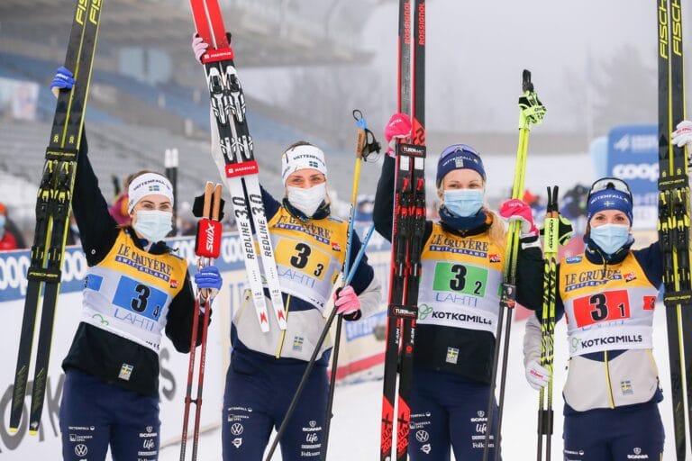 Sverige tvåa bakom Norge i Lahtis