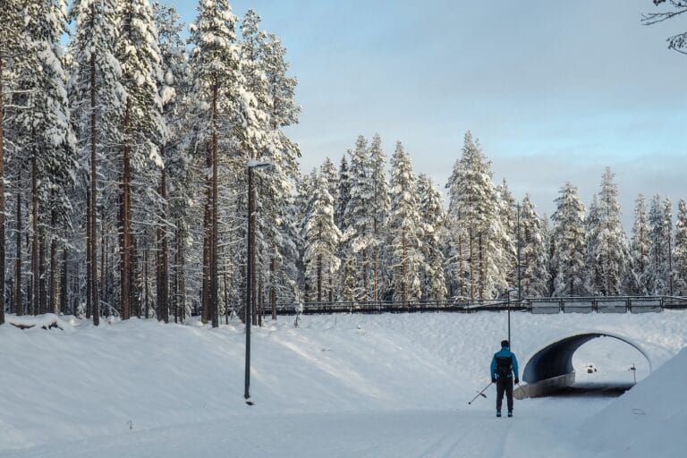 Fina förhållanden på natursnö i norra Finland