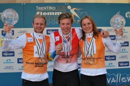 Tre totalvinnare i rullskidvärldscupen