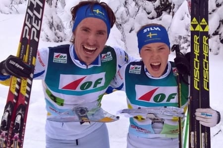 Svensk seger i mixstafetten