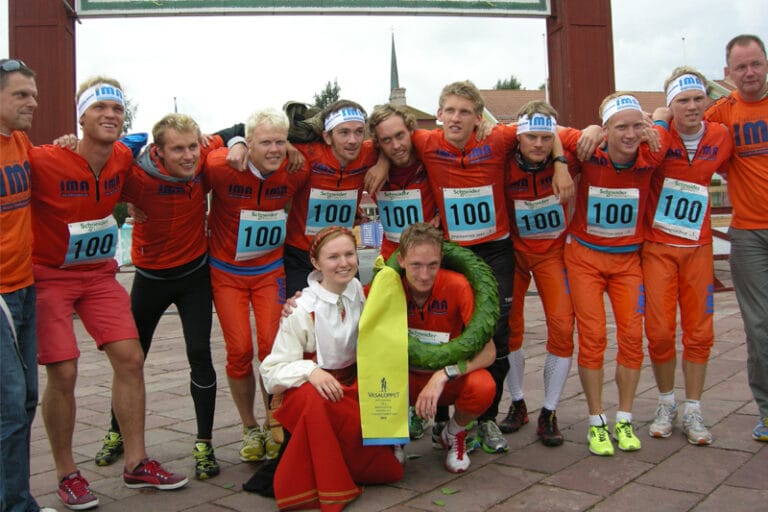 Jimmie i segerlaget på Vasastafetten