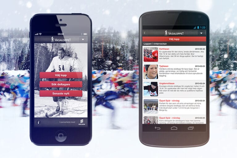Appen Vasaloppet Vinter 2013 – bevaka dina vänner