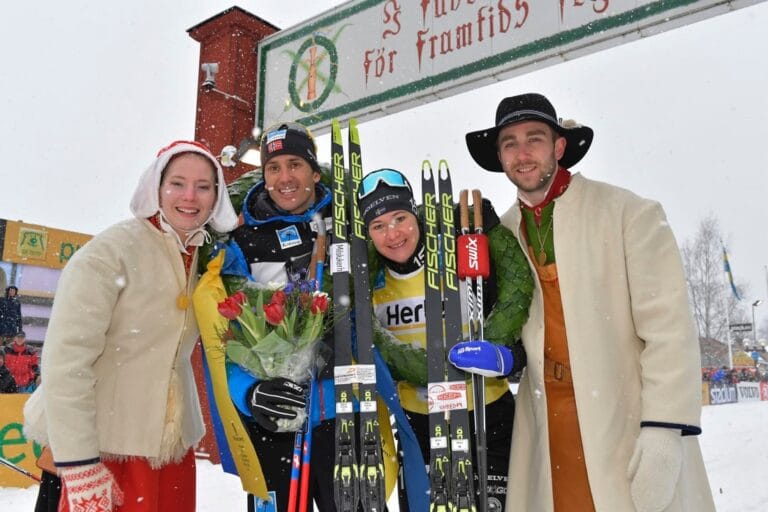 Tore Björset Berdal och Britta Johansson Norgren vann Vasaloppet