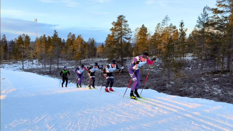 Lager 157 Ski Team under sin eegen lånloppspremiär