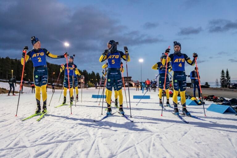 De segrade under skidskyttarnas testrace i Idre