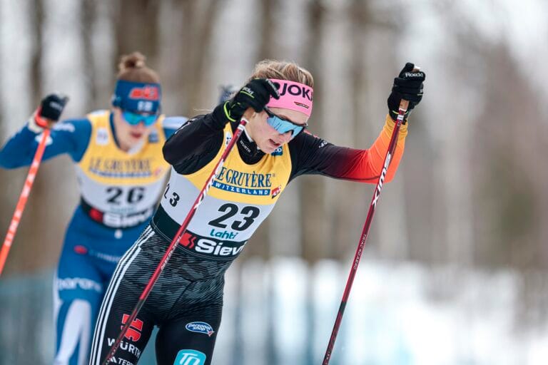 Laura Gimmler vinner prologen i Olos/Muonio