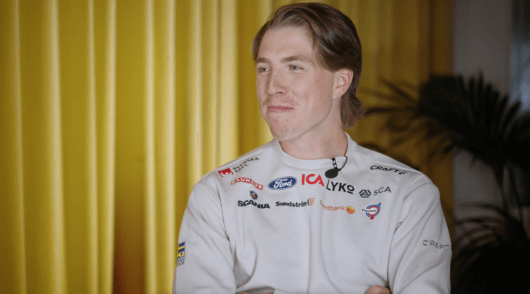 William Poromaa under landslagets mediadagar i Stockholm