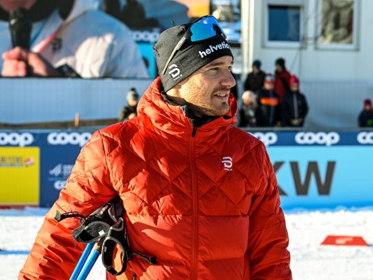 Dario Cologna under världscuptävlingarna i Davos 2022.