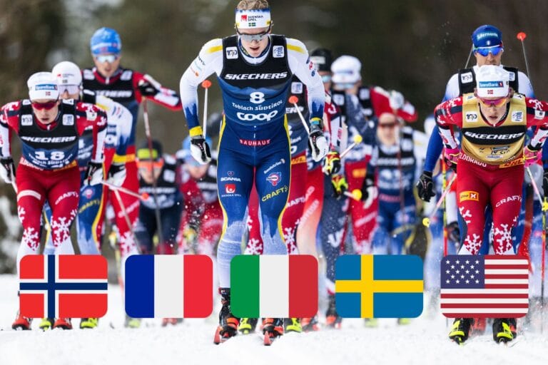Edvin Anger är totalfyra i herrarnas Tour de Ski