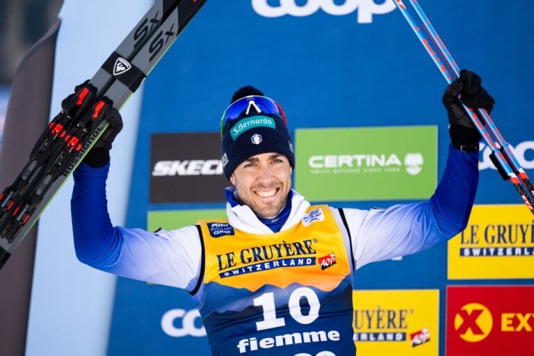 Federico Pellegrino har klättrat många placeringar i herrarnas totalställning efter Tour de Ski