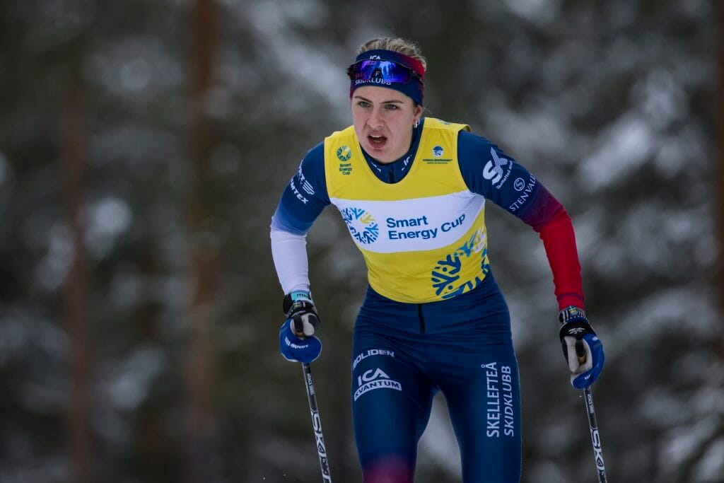 Elin Henriksson utgjorde 1/3 av den trio från norr som dominerade loppet på damsidan.