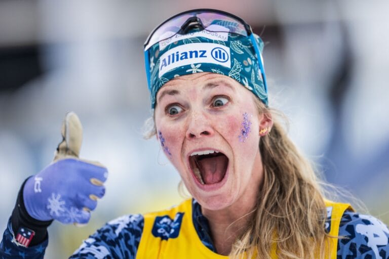 Jessie Diggins hade show i franska Les Rousses