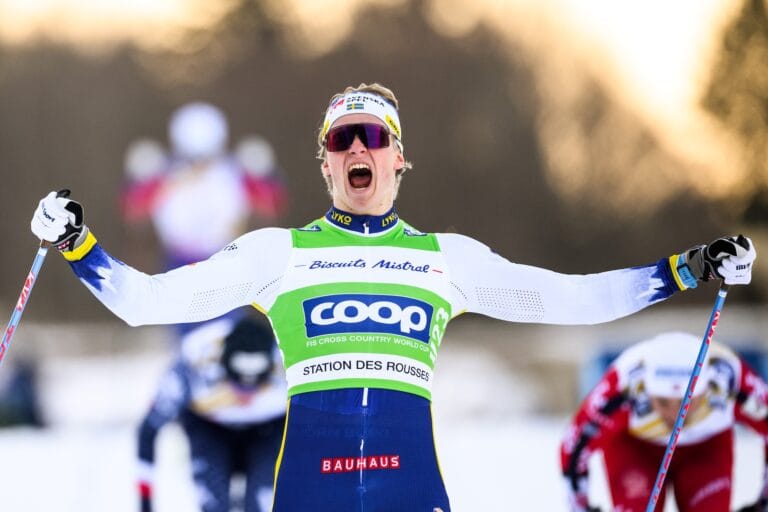 Första världscupsegern för Anger – urstark i sprintfinalen