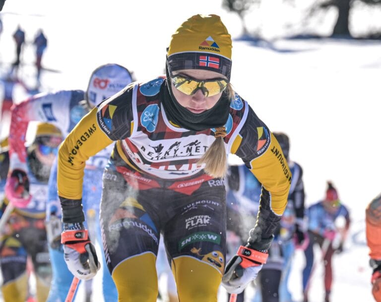 ”Koffein är verkligen en trigger för mig” säger Fleten efter 3 Zinnen Ski Marathon.