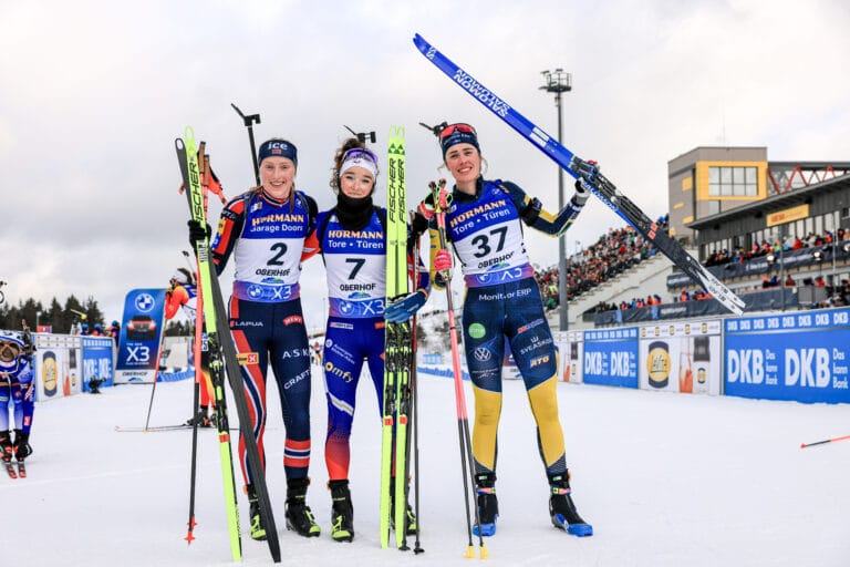 Öberg på pallen efter bragdlopp
