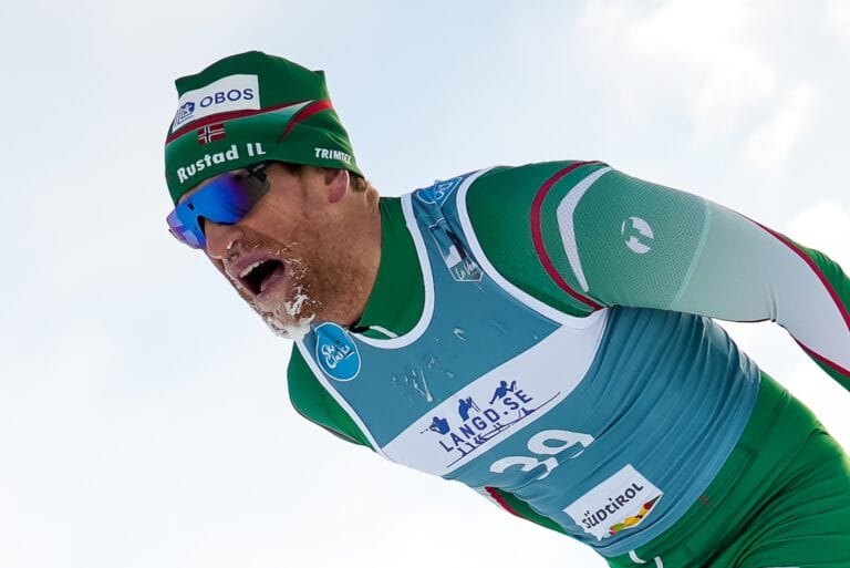 Magnus Vaaler under La Venosta med sin nya smart teknik