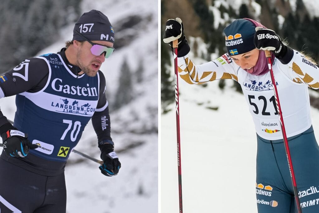 Oskar Kardin och Louise Lindström deltar i Ski Classics Live Sessions.