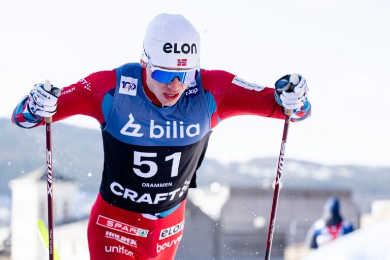 Mathias Holbæk stod för ett guldryck uppför sista backen i Italienska Schilpario.