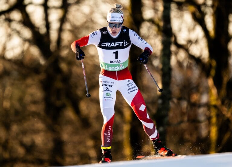 Jonna Sundling utlassade i sprintprologen i längdskidor under SM-veckan.