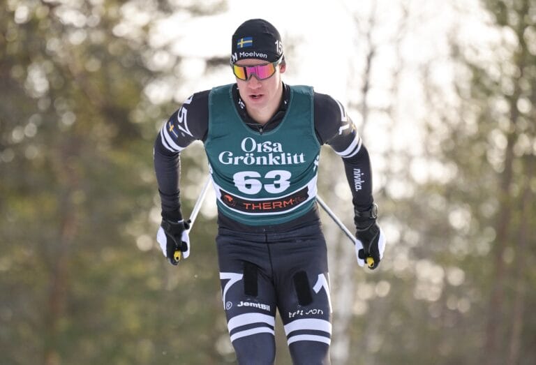 Emil persson, lager 157 ski team, studsade tillbaka i dagens Grönklitt ITT