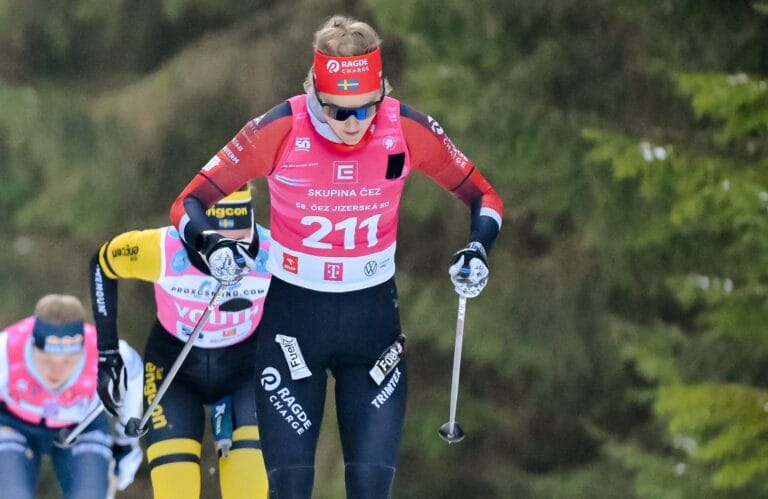 Stina Nilsson under Jizerska 50.