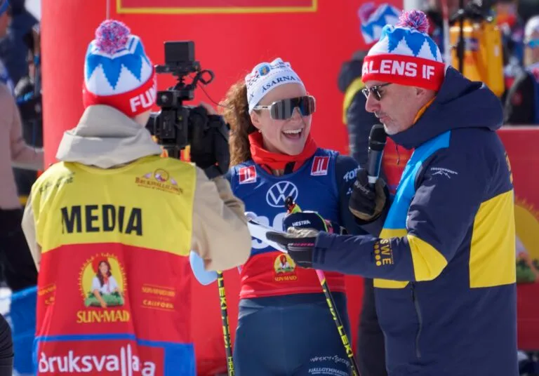 Moa Lundgren inför starten av Fjälltopploppet 2025