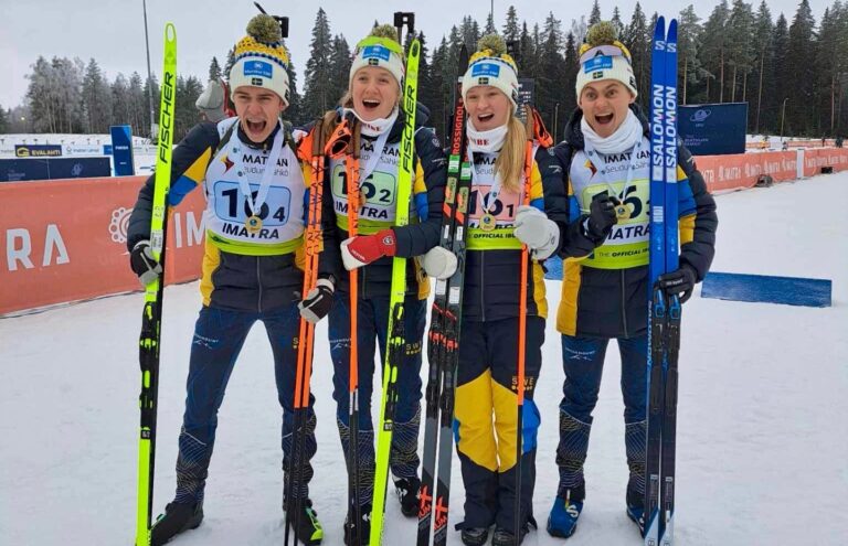 Ännu ett guld till Sverige i junior-EM – seger i mixedstafetten