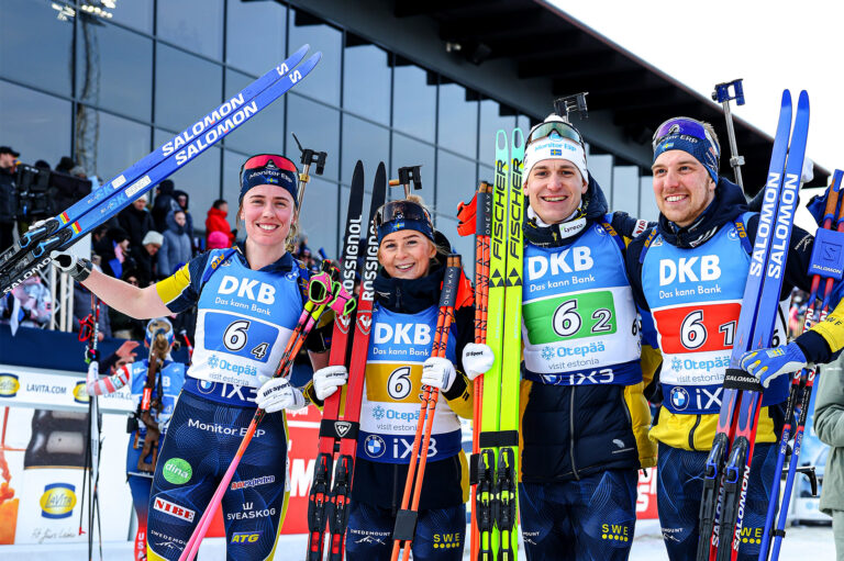 Seger och andraplats till Sverige i stafetterna i Otepää