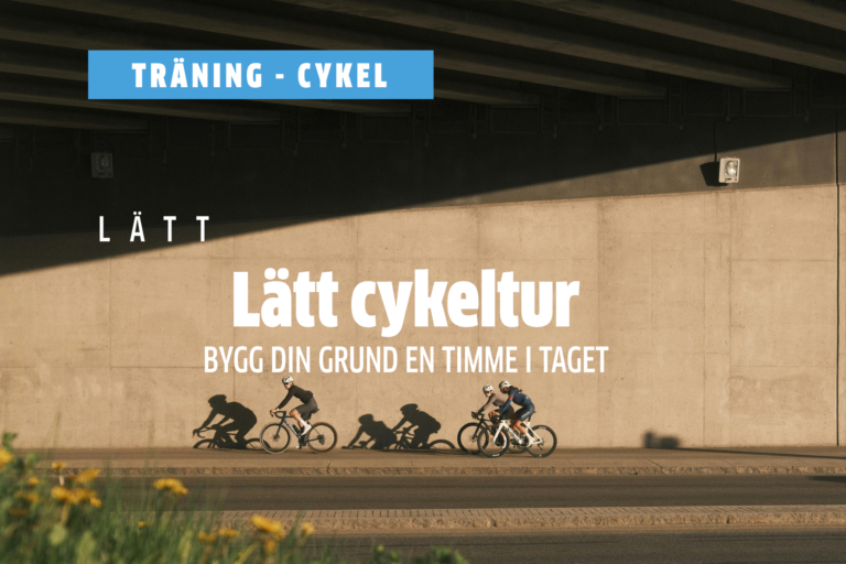 CYKELTRÄNING: Lätt cykeltur – bygg din grund en timme i taget