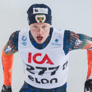 Martin Kirkeberg Mørk, Drammens Ballklubb tävlar i sprint under skidtävlingen Smart Energy Cup den 12 december 2025 i Östersund.