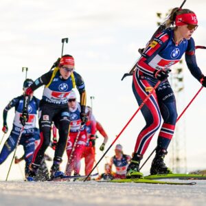 Johanna Skottheim (SWE), Dorothea Wierer (ITA), Vanessa Voigt (GER), Karoline Offigstad Knotten WC Östersund 2025 Nordic Focus